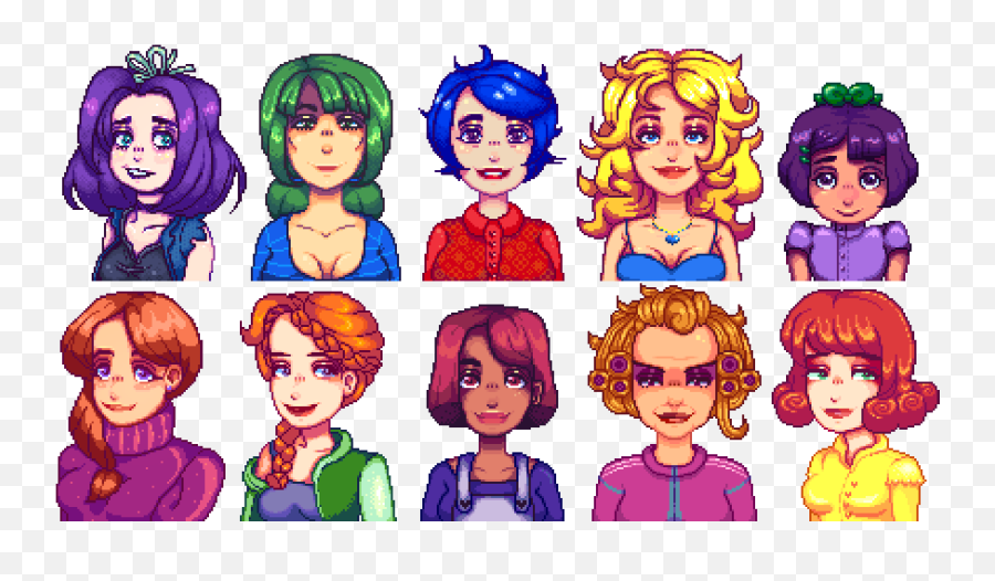 Stardew Valley Korean Portraits - Stardew Valley Sexy Patch Emoji,Stardew Valley Multiplayer Showing Emotions