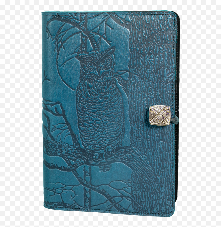 Oberon Design Large Refillable Leather - Journal Cover Emoji,Owl Emotions Sort