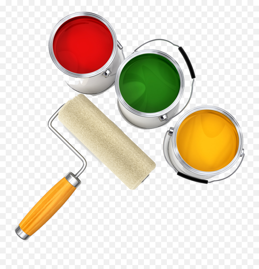 Download And House Bucket Roller Paint - Cubetas Con Pintura Emoji,Fb Emoticon Spray Can Paint