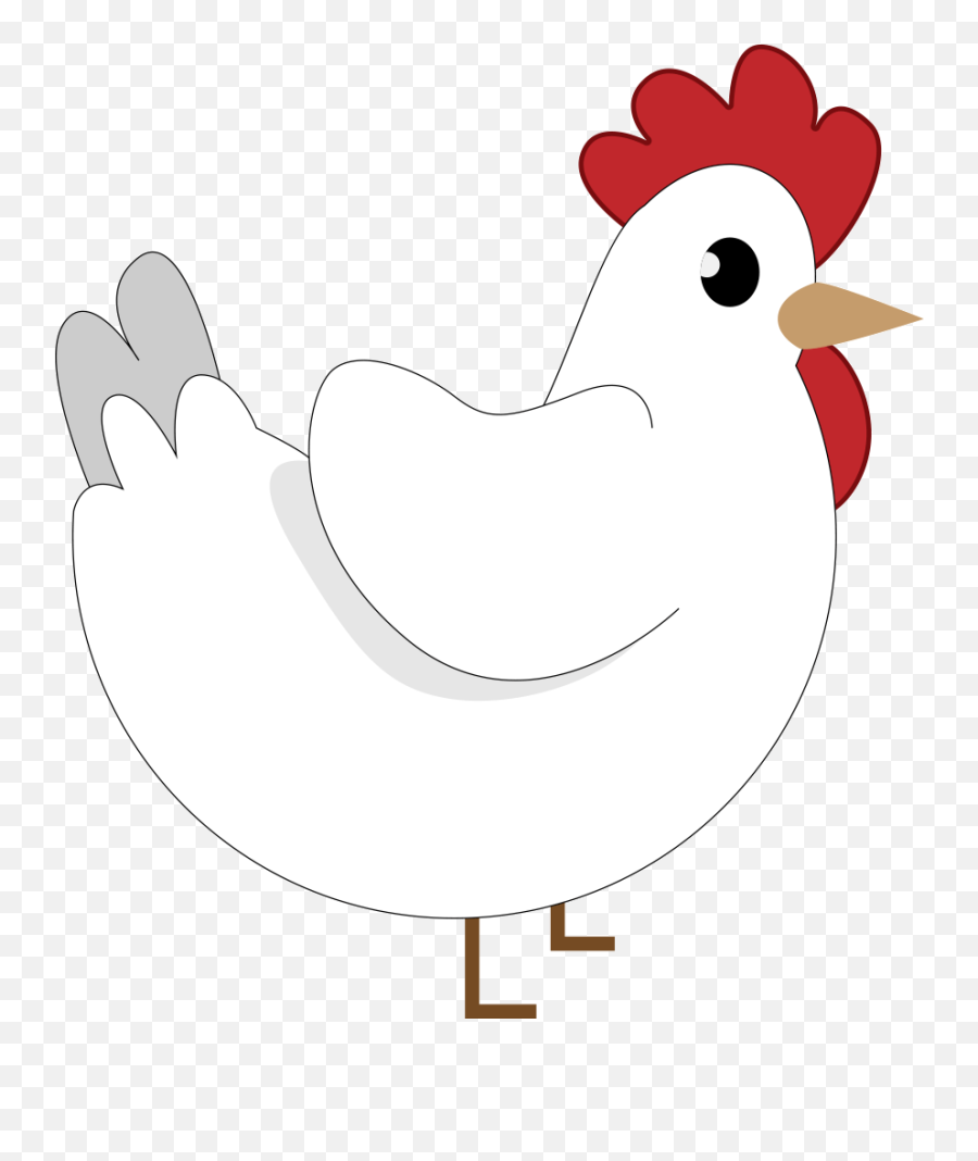 Buncee - The Farm Emoji,Black And White Chicken Emojis