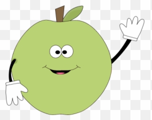 Green Apple Waving Clip Art Clipart Panda - Free Clipart Emoji,Emoticons 344+