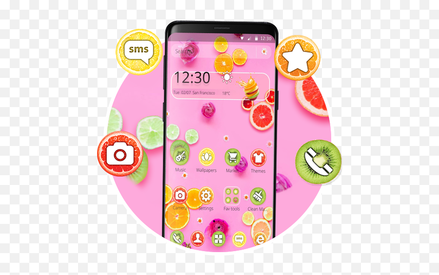 Mickey Fresh Fruits Theme Apk Download For Windows - Latest Emoji,Mickey Face Emojis For Android