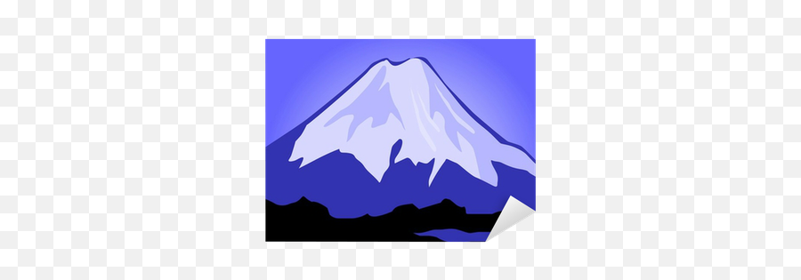 Sticker Illustration Of The Cliffs Of Mount Everest - Pixershk Emoji,Valcono Emoji