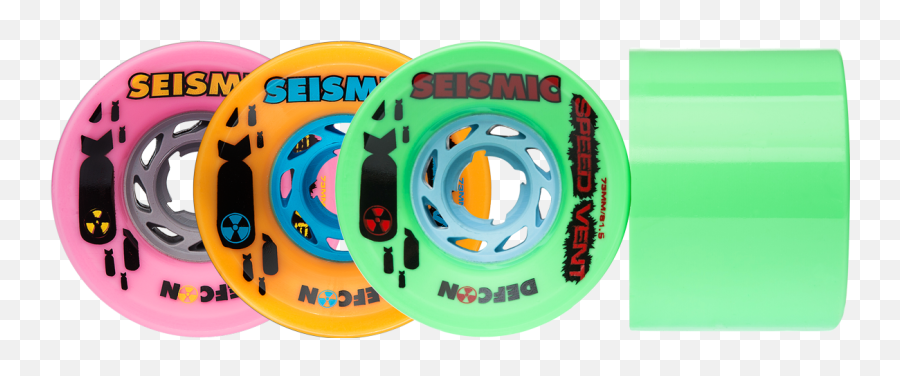 73mm Speed Vent Wheels - Seismic Skate Emoji,Kick Flip Twitch Emoticon