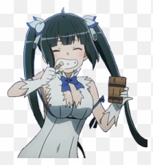 Top Anime Boob Stickers For Android - Hestia Gif Emoji,Anime Emoji Gif