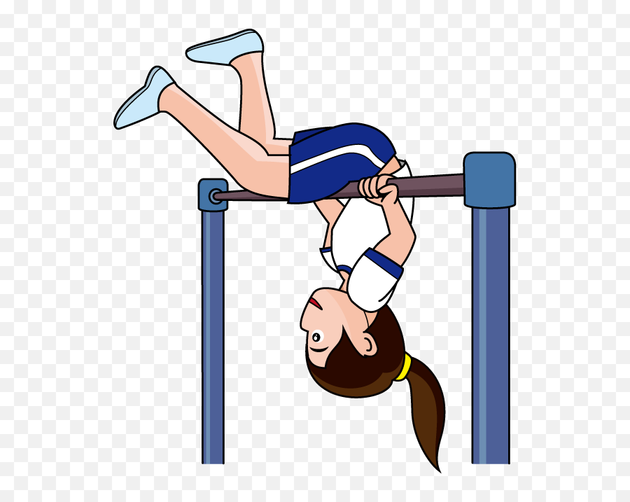 Gymnastics Clipart Tumbling Danasrij Top 2 - Clipartix Cartoon Gymnast On Bars Emoji,Gymnastics Emoji For Iphone