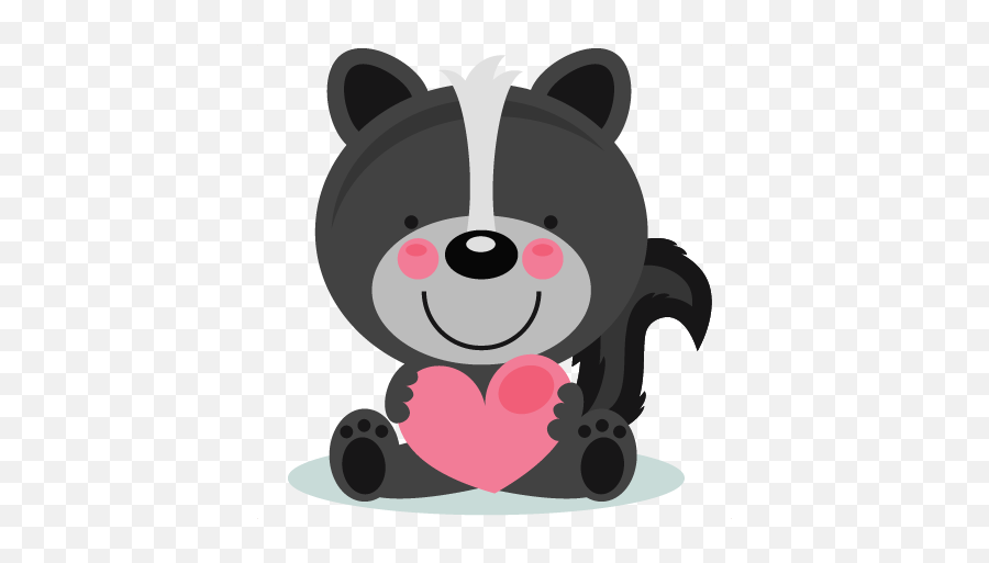 Pin - Cute Valentine Clipart Png Emoji,Skunk Emoji Facebook