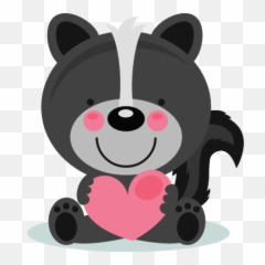 Pin - Cute Valentine Clipart Png Emoji,Skunk Emoji Facebook