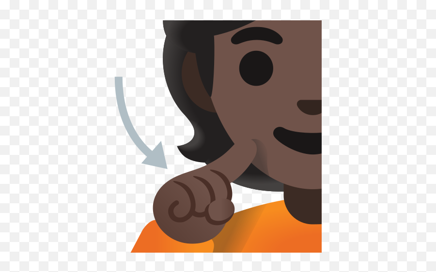 Deaf Person Dark Skin Tone Emoji - Fictional Character,How To Change Emoji Skin Color Android