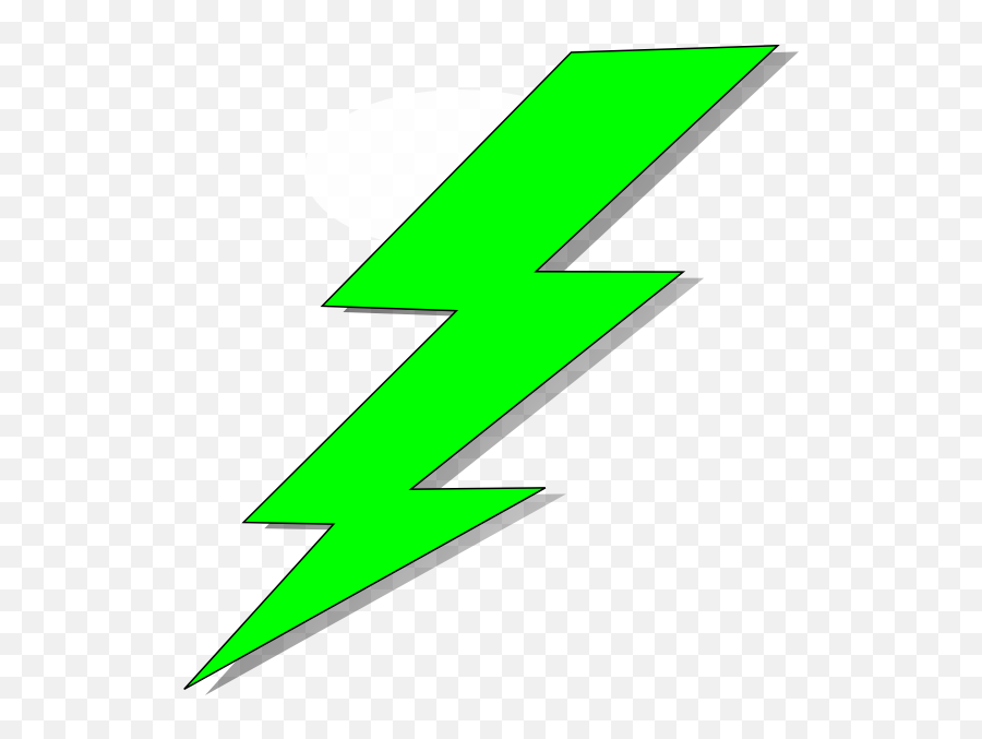 Lightning Clipart Green Lightning - Green Lightning Bolt Clip Art Emoji,Lightning Bolt Emoji