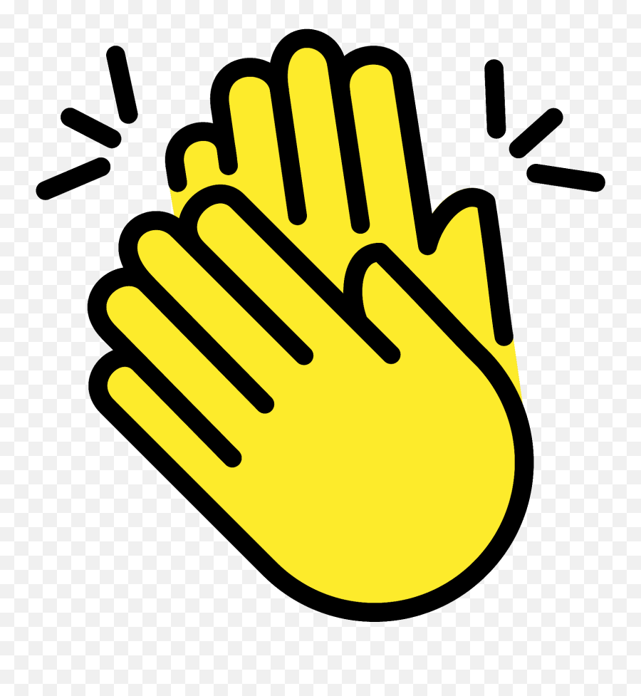 Clapping Hands Emoji Clipart - Clapping Emoji,Black Clap Emoji