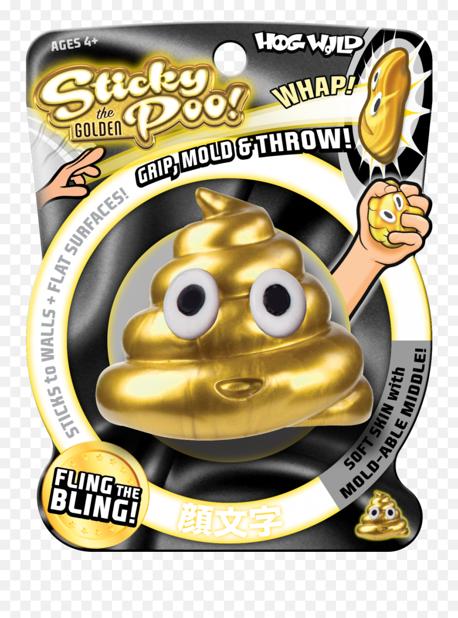 Sticky The Golden Poo Emoji,Sparkle Throwing Emoji