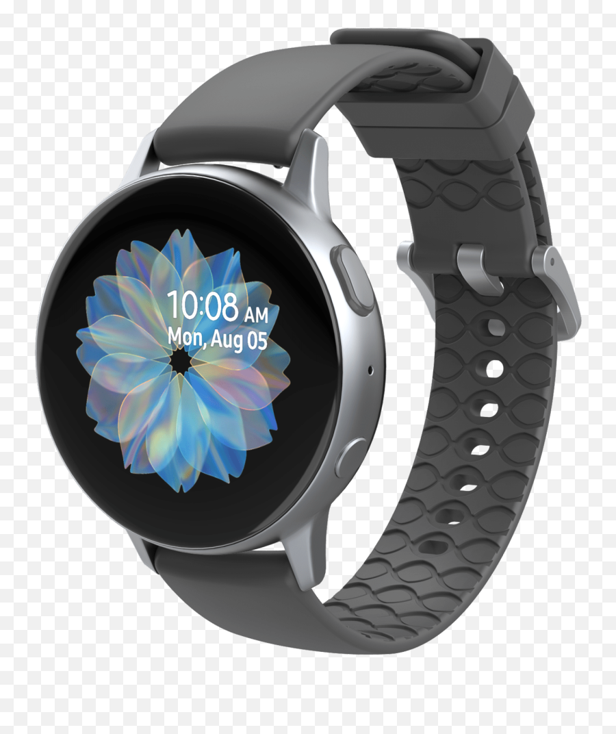 Groove Life - Watch Strap Emoji,Emotion Gray Silicone Smartwatch