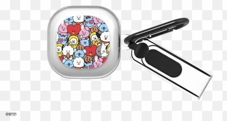 Bt21 Smart Cover For Galaxy Buds Live - Bt21 Smart Cover Samsung Emoji,Wavey Arms Text Emoticon