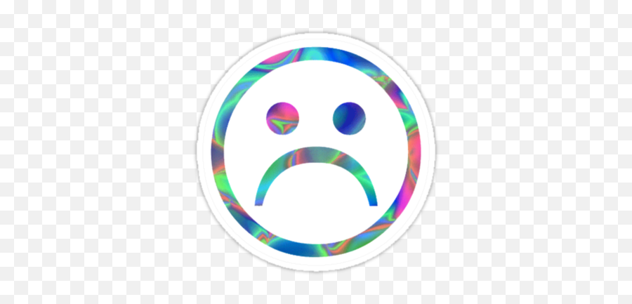 Emociones Caritas Emojis Sad Sticker By Tamaraochoa43 - Holographic Sad Face,Caritas Emoji