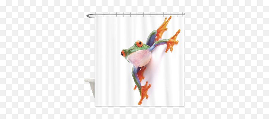 Valentineu0027s Day Frog Couple Heart Bathroom Fabric Shower - Tree Frog Emoji,Crystal Emotion Showet Curtains