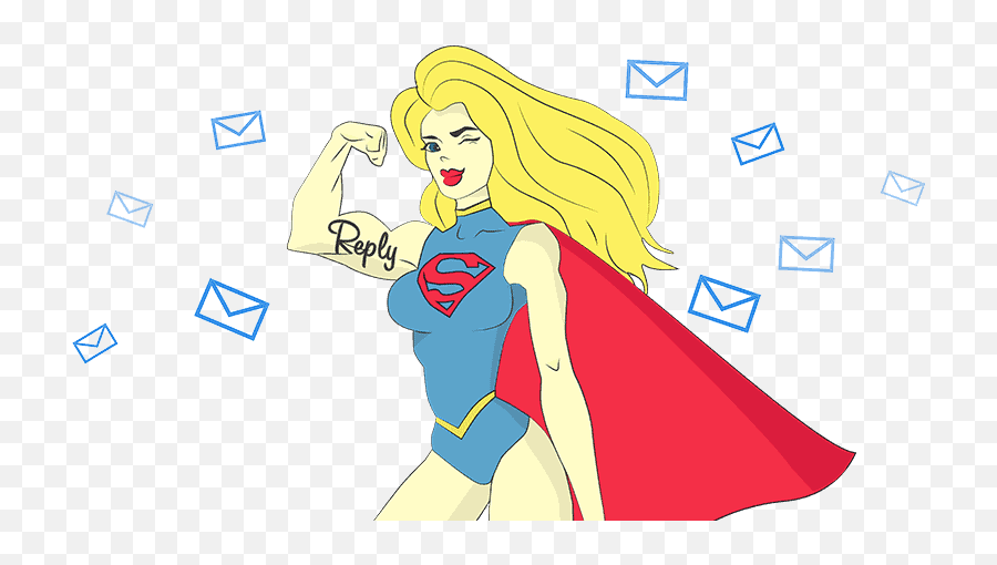 How Reply Provides Ossom Customer Service - Superwoman Cartoon Emoji,Girls Only Replies With Emojis