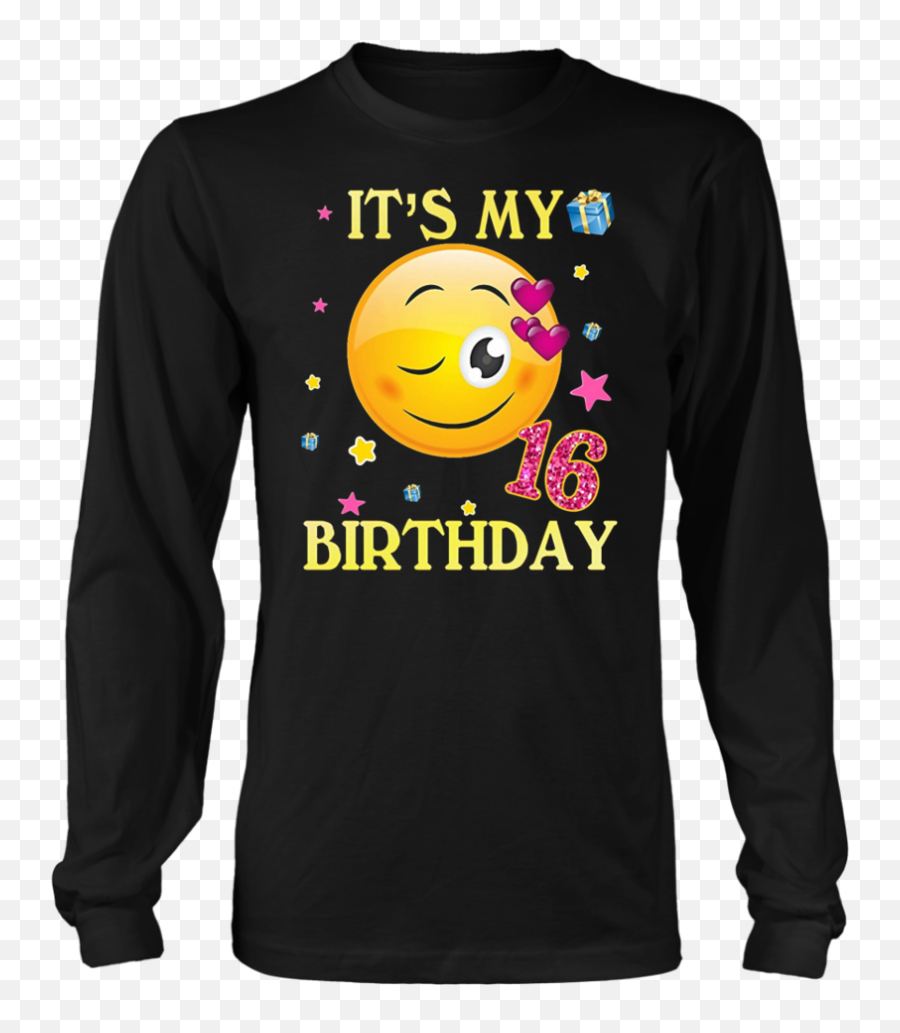 Download Hd Cute Emoji Shirt Itu0027s My Birthday - Limited Cyberpunk Samurai Long Sleeve,Emoji With Gun