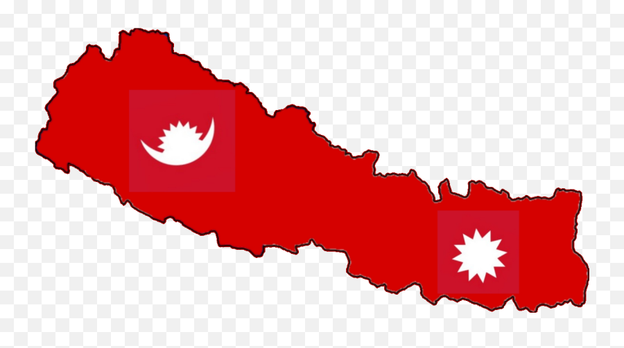 Nepal Red Background - New Nepal Map Clipart Emoji,Emoji Art Free Neck Scarvesclipart