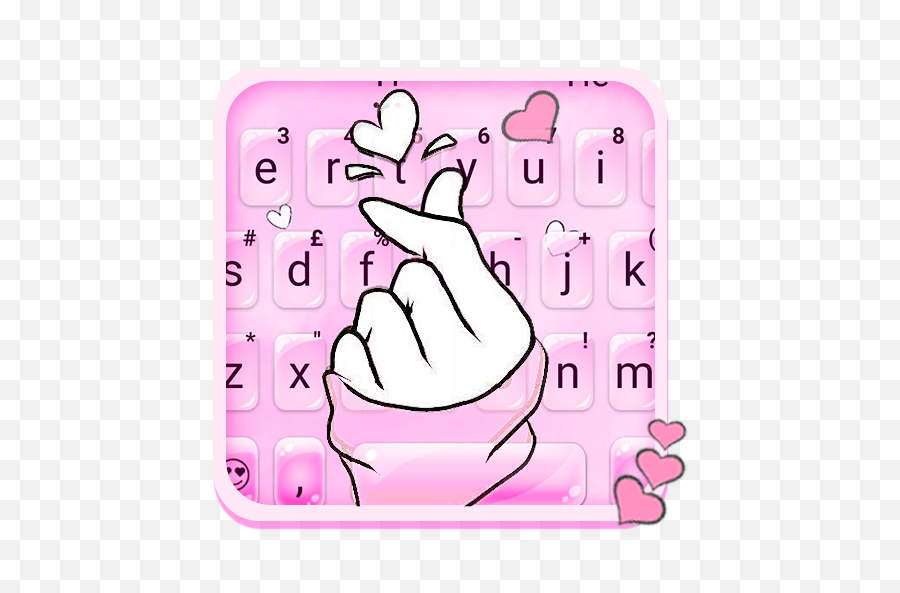 2020 Love Pink Heart Keyboard Theme Android App Download - Love Emoji,Pink Heart Emoji Copy And Paste