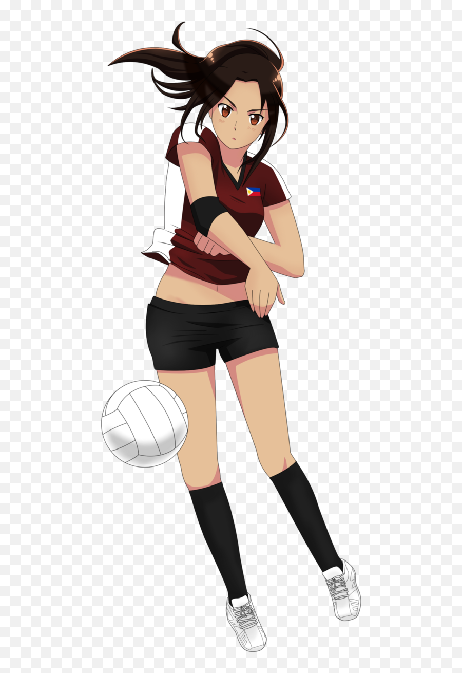 Volleyball By Exelionstar Clipart - Volleyball Animes Girl Emoji,Volleyball Spike Emoji