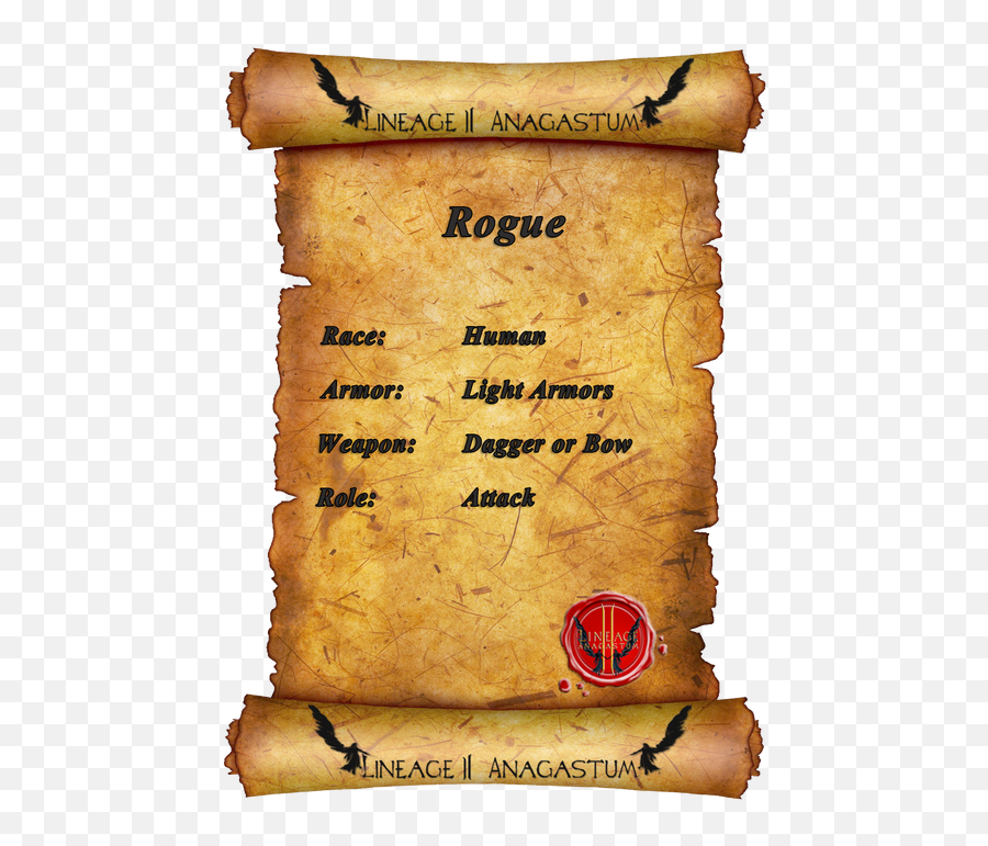 Classes Rogue Lineage - Old Scroll Paper Background Emoji,Rogue Lineage Discord Emojis