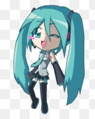 Chibi Hatsune Miku - Hatsune Miku Emoji,Miku Miku Dance Emotion Run