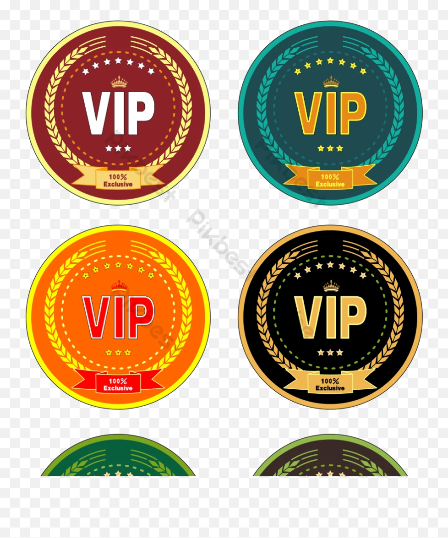 Round Vip Label Image Png Images Eps Free Download - Pikbest Language Emoji,Emoji Maneplate