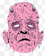 Grime Face Clipart Png Download - Creepy Face Grime Art Emoji,Ahegao Face Emoji