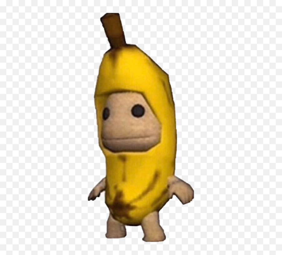 The Most Edited Bananaman Picsart - Banana Sackboy Emoji,Scuffed Emoticon
