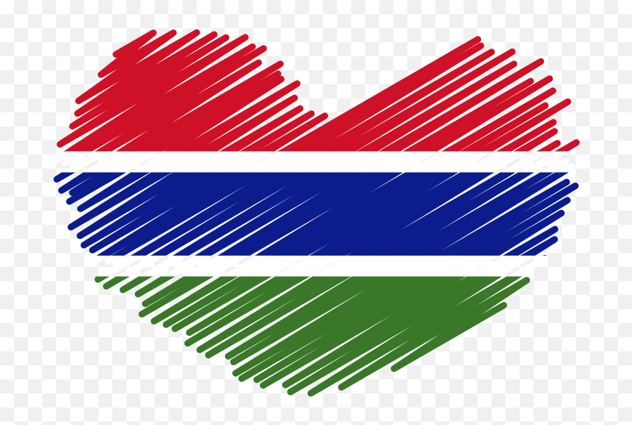 Gambian Flag Heart Symbol - Openclipart Bandera De Venezuela Emoji,Different Color Heart Emoticons