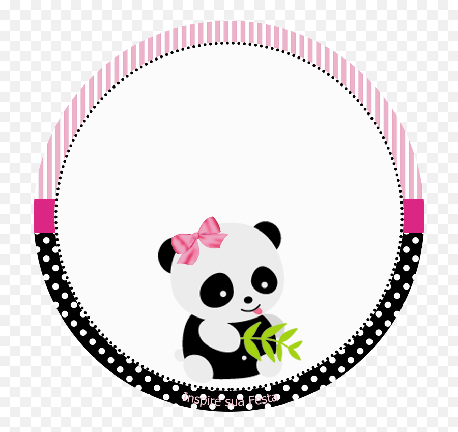 Topo De Bolo Urso Panda Para Imprimir - Imágenes De Un Osito Panda Emoji,Fazendo A Minha Festa Emoji