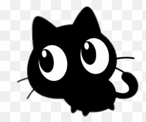 Cute Kawaii Cat Blackcat Sticker By Raven - Dot Emoji,Black Cat Emoticon