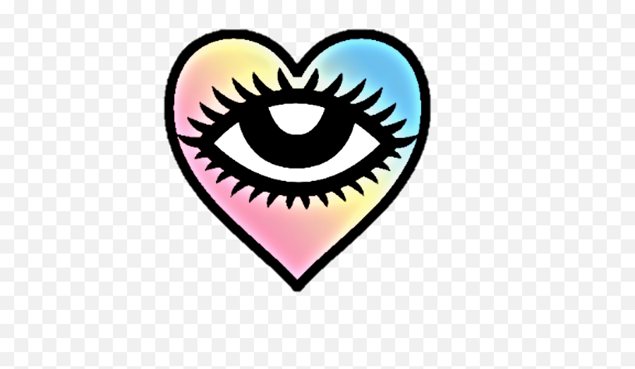 Eye Heart Iu Love Third Sticker By - Third Eye Heart Emoji,Facebook Emojis Eyes Searching