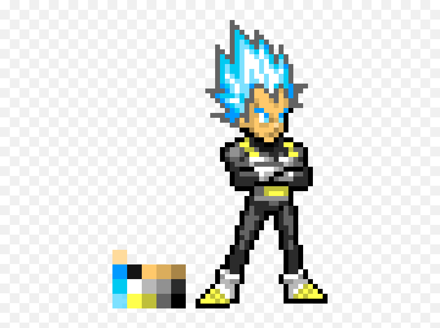 Pixel Art Gallery Emoji,Super Saiyan Vegeta Emoticons