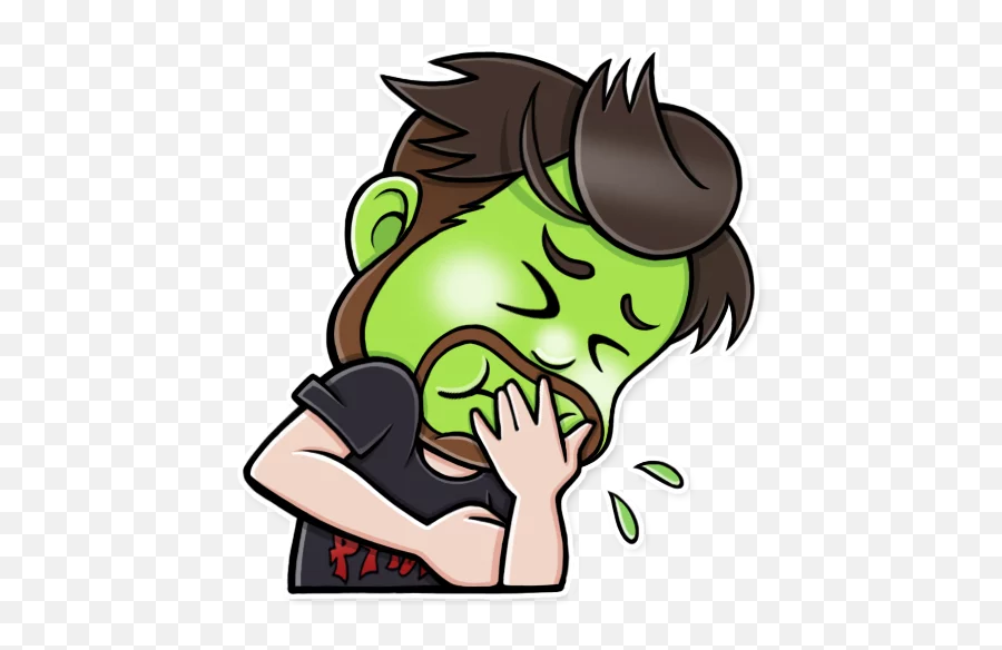 Telegram Sticker 55 From Collection By Maxfer75 U0026 Tanik72 Emoji,Vomiting Emoji Without Movement