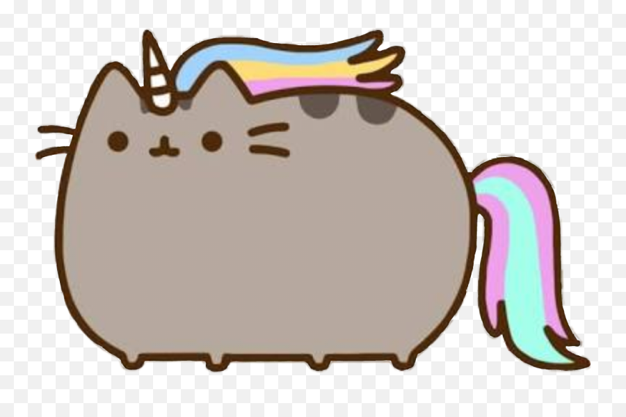 Pusheen - Unicorn Pusheen The Cat Emoji,Laying Down Emoji