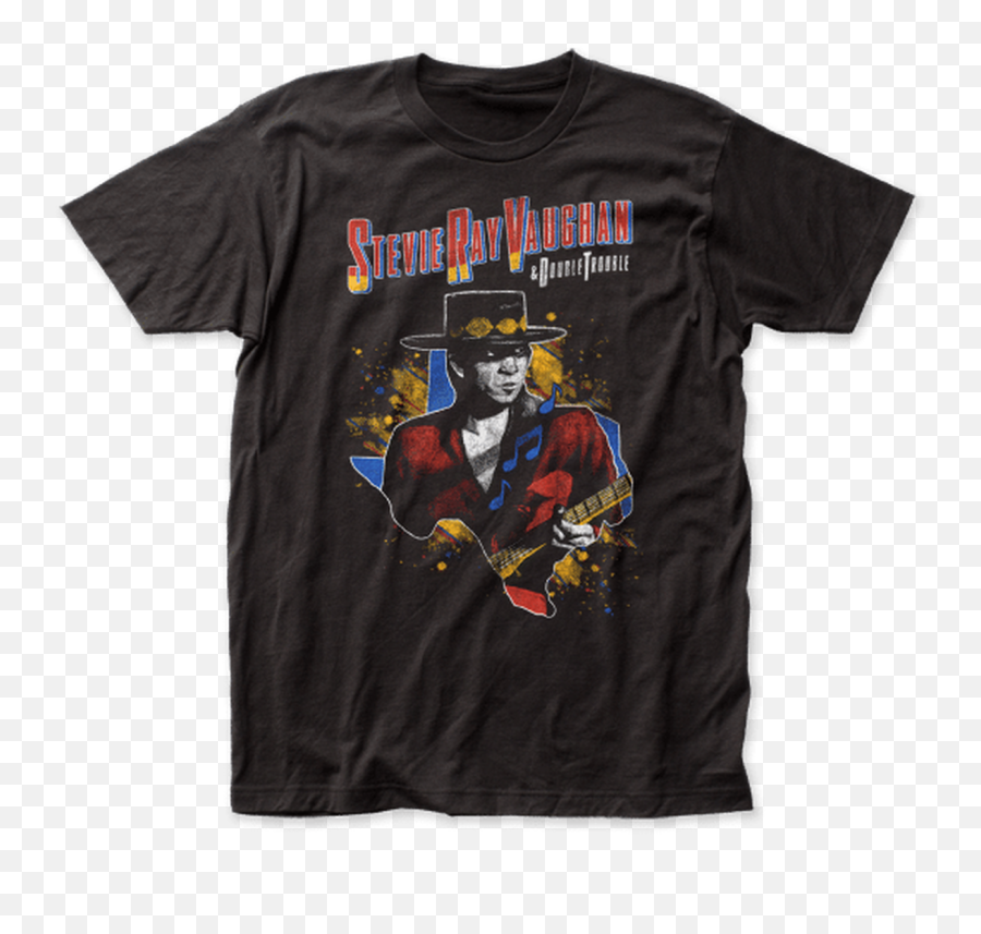 Stevie Ray Vaughan Texas Flood 1984 2 - Sided Tour Tshirt Emoji,Stevie B Love & Emotion Songs