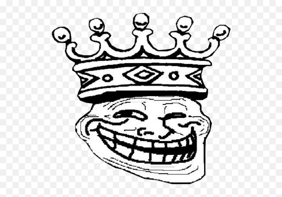 Trollface King Transparent Trollface Know Your Meme Emoji,Troll Face Emoticon Copy Paste