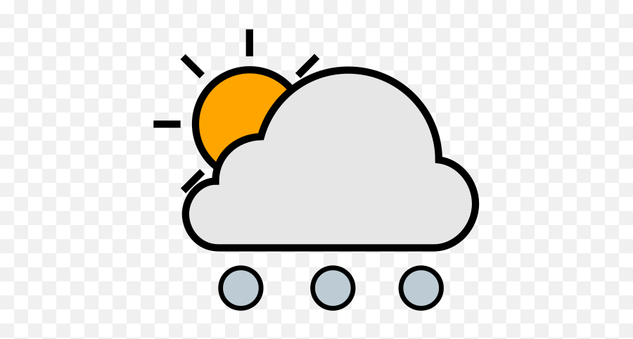 Hail Day Weather Sun Cloud Free Icon Of Weather Emoji,Weather Emojis Images