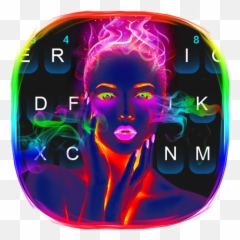 Neon Makeup Keyboard Theme - Izinhlelo Zokusebenza Kugoogle Photoshop Emoji,Rasta Emoji Keyboard