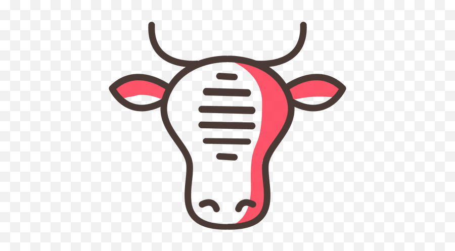 Cow Flat Icon Stoke Transparent Png U0026 Svg Vector Emoji,Cow Emoticon Vector