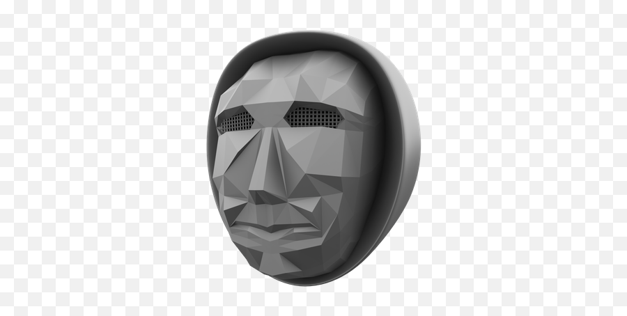 Free Squid Game Mask 3d Illustration Download In Png Obj Or Emoji,Black 'fiary Emoji