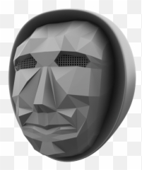 Free Squid Game Mask 3d Illustration Download In Png Obj Or Emoji,Black 'fiary Emoji