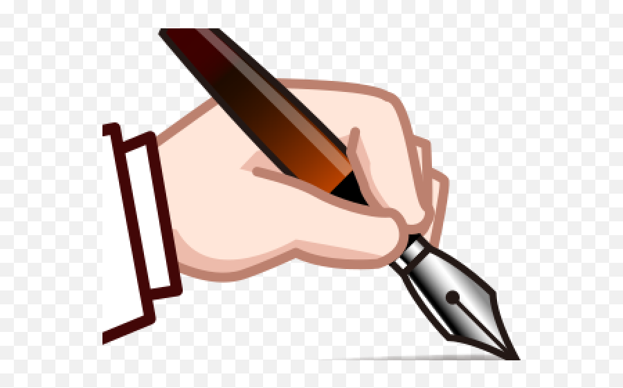 Hand Emoji Clipart Left Handed - Png Download Full Size Hand Writing Emoji Png,Folded Hands Emoji