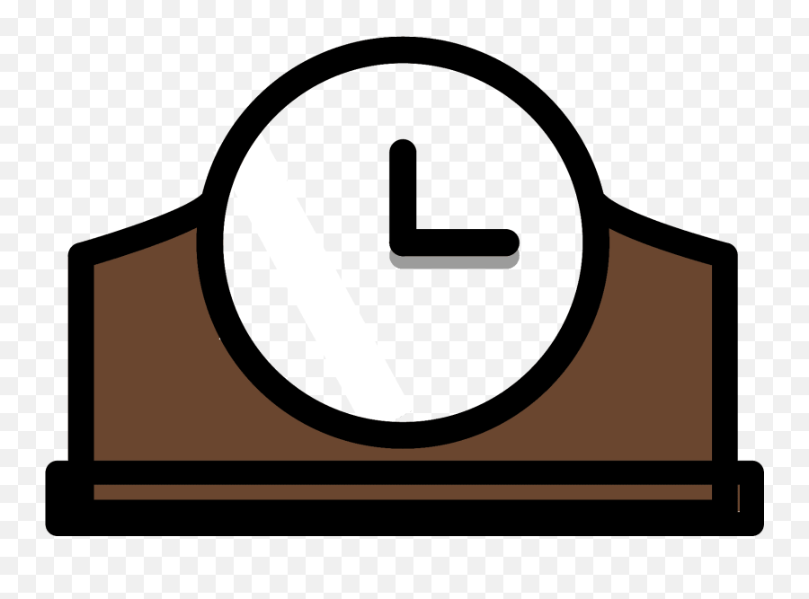 Mantelpiece Clock Emoji Clipart - Clip Art,Clock Emoji