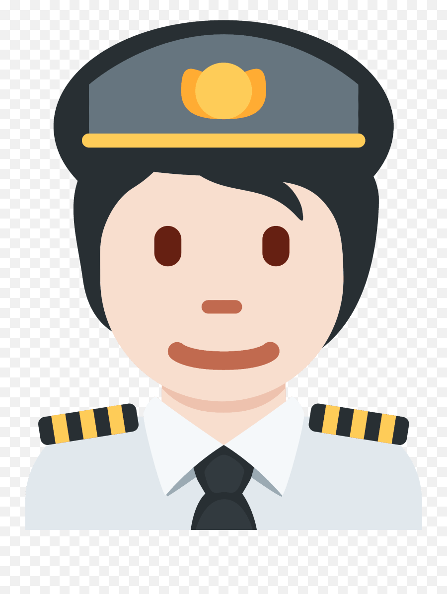 Pilot Emoji Clipart - Peaked Cap,Vintage Emojis