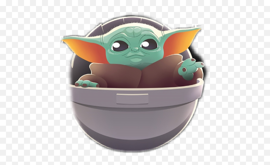 Babyyoda Cute Starwars Yoda Sticker - Baby Yoda Da Da Emoji,Star Wars Emoji Yoda