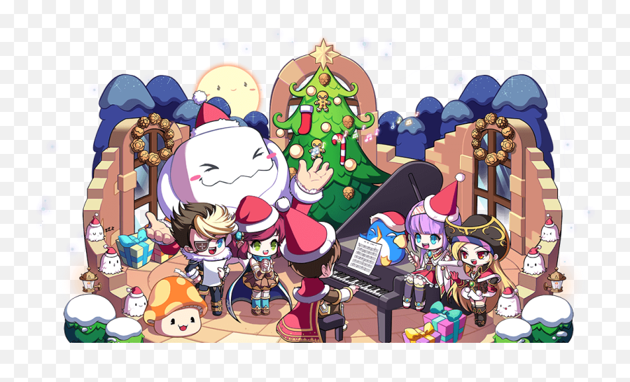 Maplestorysea - Maplestory Christmas Emoji,Maplestory F3 Emoticon