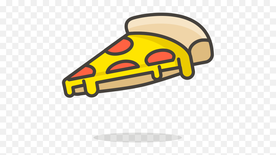Pizza Emoji Icon Of Colored Outline - Pizza Emoji,Pizza Emoji Transparent